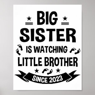 The little sister takes care of the big brother in poster