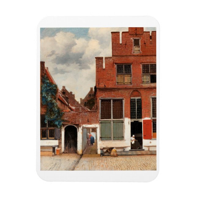 "THE LITTLE STREET" BY JOHANNES VERMEER MAGNET (Vertical)