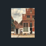 The Little Street Canvas Print<br><div class="desc">The Little Street - view of the houses in Delft by Johannes Vermeer 1658 on canvas</div>