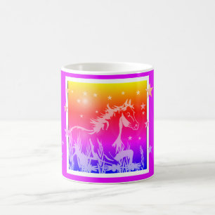 The little sweet pony ,pink coffee mug