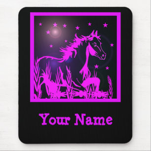 The little sweet pony,pink mouse mat