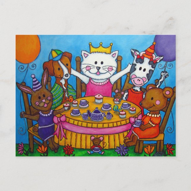 The Little Tea Party Postcard (Front)