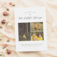 The Little Things | Gold Heart 3 Photo Christmas