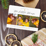 The Little Things | Minimalist Gold Heart 3 Photo Holiday Card<br><div class="desc">A chic, minimalist Christmas holiday card with 3 of your favourite photos from this last year. At the top of the card, it reads "Grateful for" in curved text, a cute gold heart, and "the little things" is elegant script calligraphy. Below the photos, there is a custom greeting and your...</div>