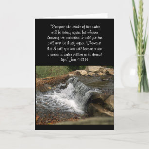 The Little Waterfall (John 4:13-14) Card