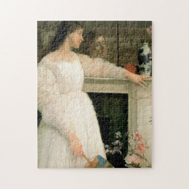 The Little White Girl; Symphony in White, No 2 Jigsaw Puzzle (Vertical)