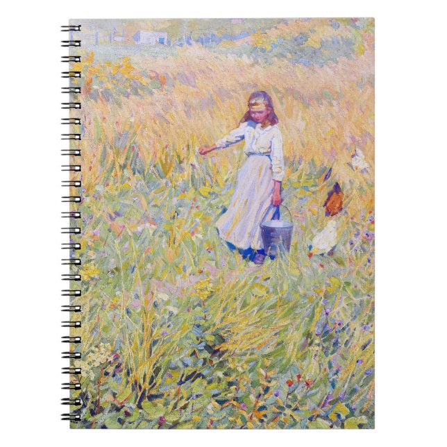 The Little Worker painting by Helen McNicoll Notebook (Front)
