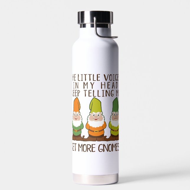 The Littles Voices Get More Gnomes Water Bottle (Left)