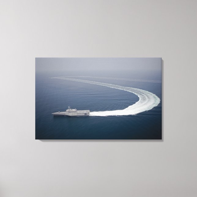 The littoral combat ship Independence 2 Canvas Print (Front)