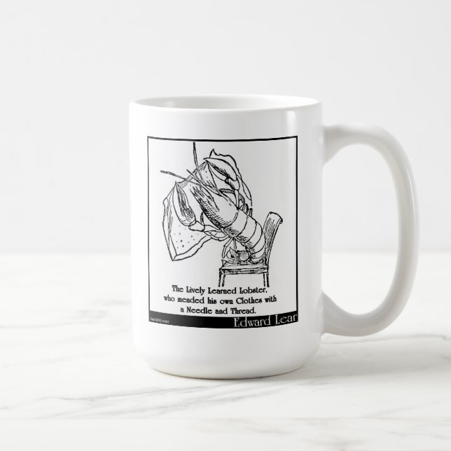 The Lively Learned Lobster Coffee Mug (Right)