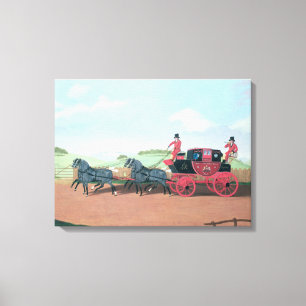 The Liverpool and London Royal Mail Coach, 1812 Canvas Print