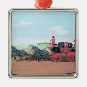 The Liverpool and London Royal Mail Coach, 1812 Metal Tree Decoration
