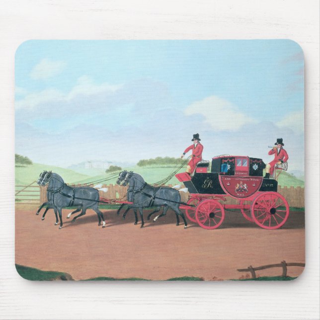 The Liverpool and London Royal Mail Coach, 1812 Mouse Mat (Front)