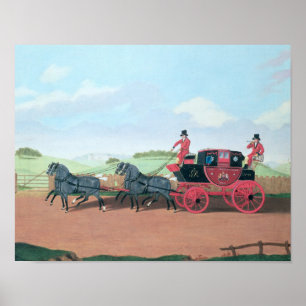 The Liverpool and London Royal Mail Coach, 1812 Poster