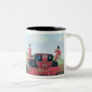 The Liverpool and London Royal Mail Coach, 1812 Two-Tone Coffee Mug