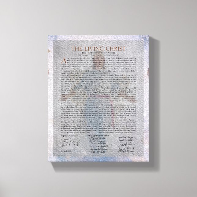 "The Living Christ" Painting Series Canvas Print (Front)