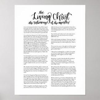 The Living Christ Poster
