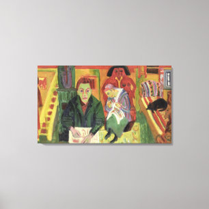 The Living Room, 1920 Canvas Print