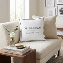 The Living Room Minimalist Typography White