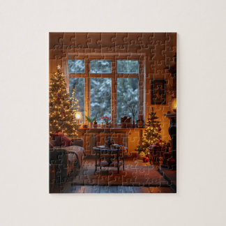 the living room of Christmas Jigsaw Puzzle