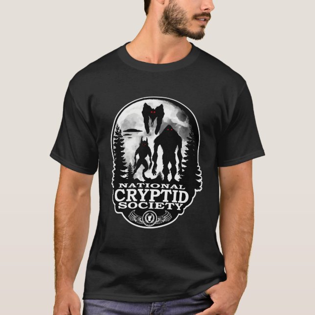The Lizardman; Bipedal Reptilian Lizard Cryptid Mo T-Shirt (Front)