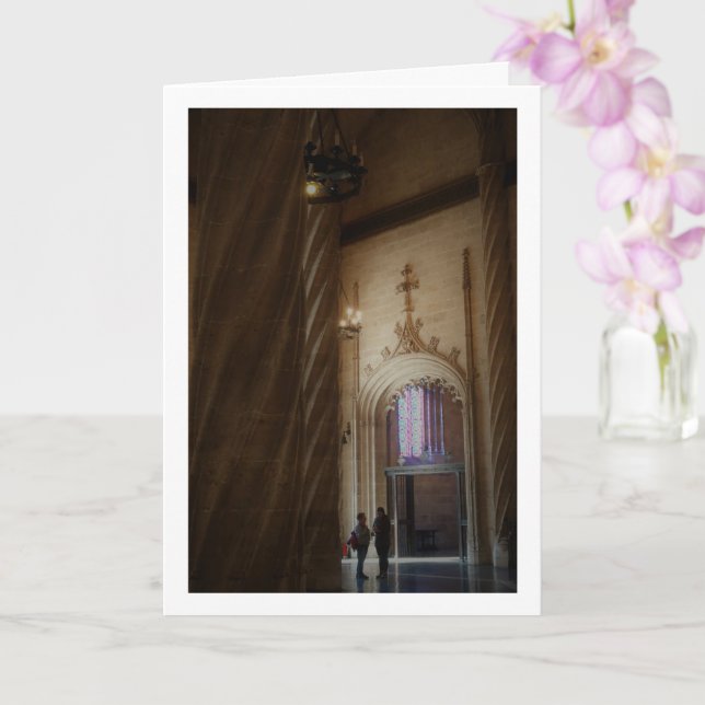 The Llotja de la Seda, Valencia City, España Card (Orchid)