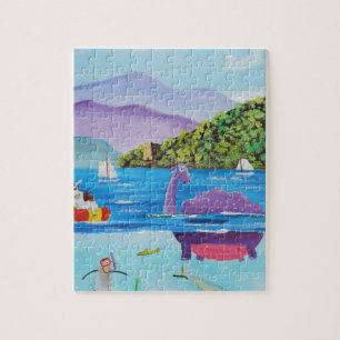 The Loch Ness monster by Gordon Bruce Jigsaw Puzzle
