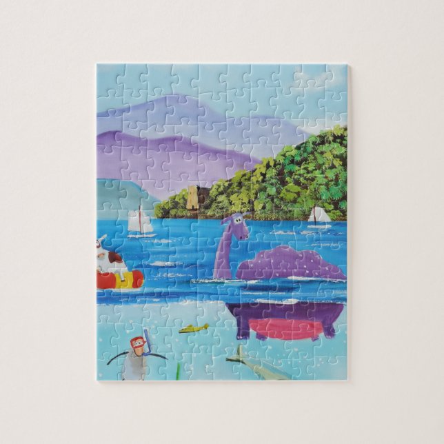 The Loch Ness monster by Gordon Bruce Jigsaw Puzzle (Vertical)