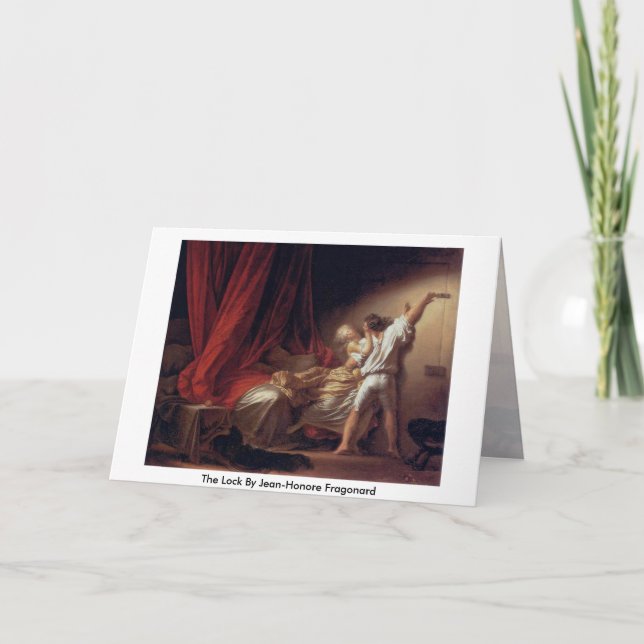 The Lock By Jean-Honore Fragonard Card (Front)