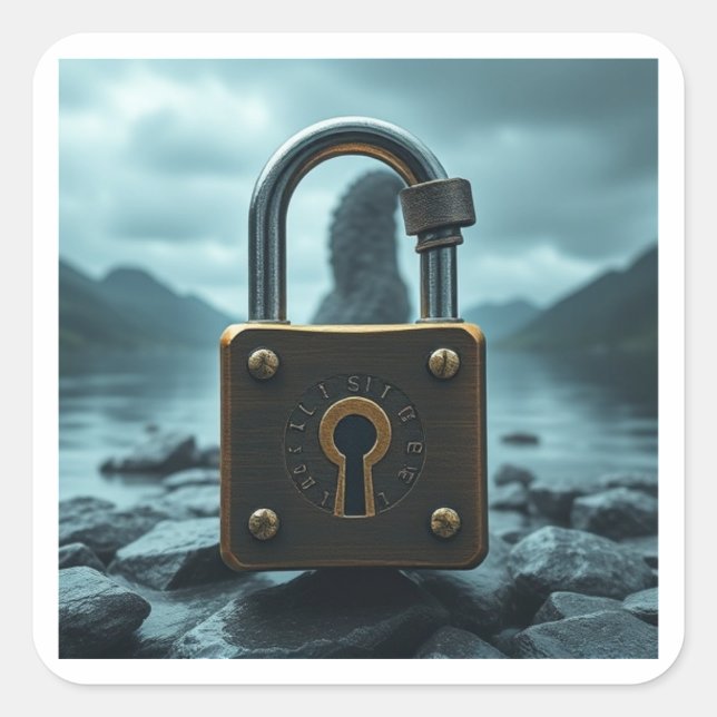 The Lock Ness Monster  Square Sticker (Front)