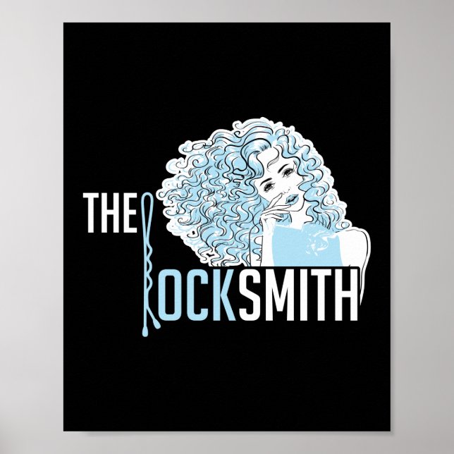 The Locks Smith Hair Stylist Hairdresser Barber Poster (Front)
