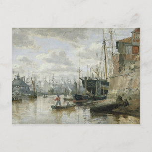 The Log Cabin at Hamburg Harbour, 1848 Postcard