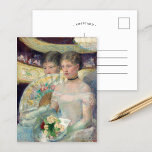 The Loge | Mary Cassatt Postcard<br><div class="desc">The Loge (1882) by American impressionist artist Mary Cassatt. Original fine art piece is an oil painting on canvas depicting two elegant young women at the theatre. 

Use the design tools to add custom text or personalise the image.</div>