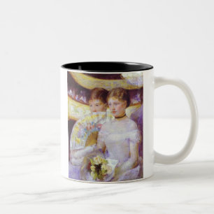 The Loge, Mary Cassatt Two-Tone Coffee Mug
