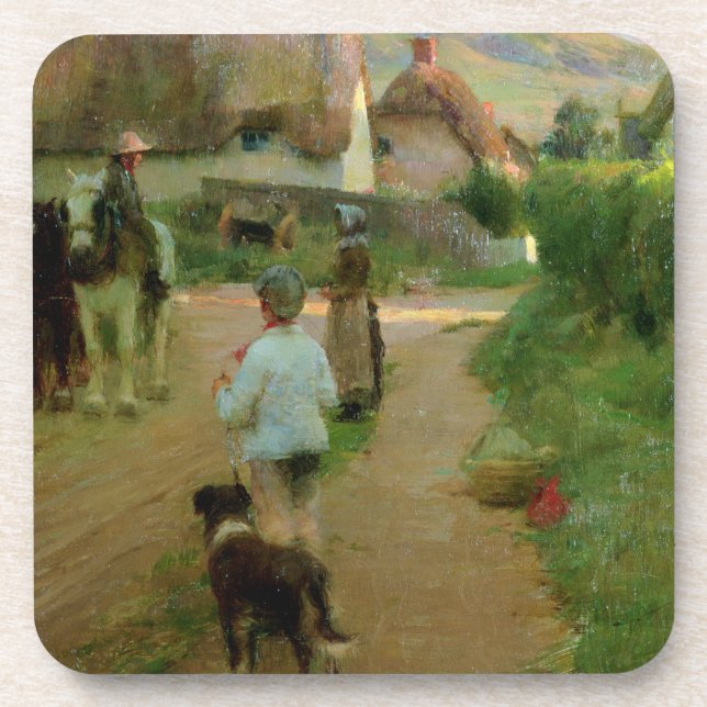 The Loiterers, 1888 (oil on canvas) Coaster (Front)