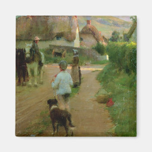 The Loiterers, 1888 (oil on canvas) Magnet