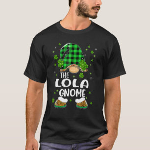 The Lola Gnome Shamrock St Patricks Day T-Shirt