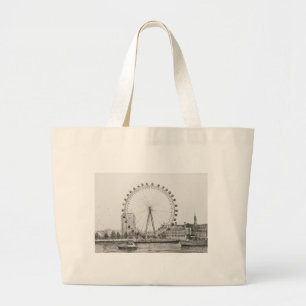 The London Eye 30/10/2006 Large Tote Bag