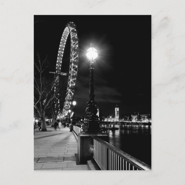 The London Eye At Night Postcard (Front)