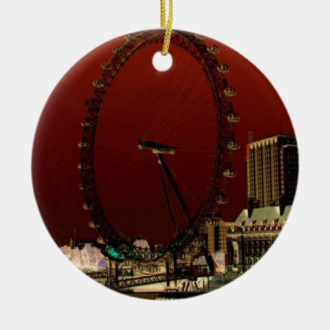 The London Eye Ceramic Tree Decoration (Front)