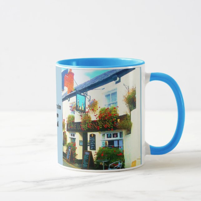 The London Inn Padstow Cornwall Watercolour Mug (Right)