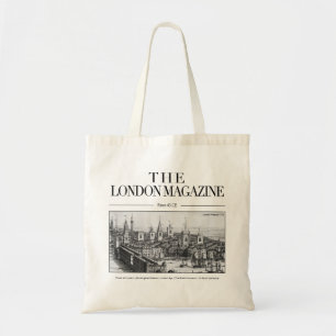 The London Magazine Bag, Historic City London Tote Bag