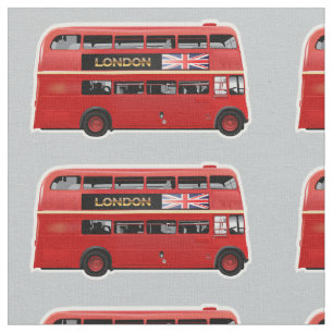 The London Red Bus Fabric
