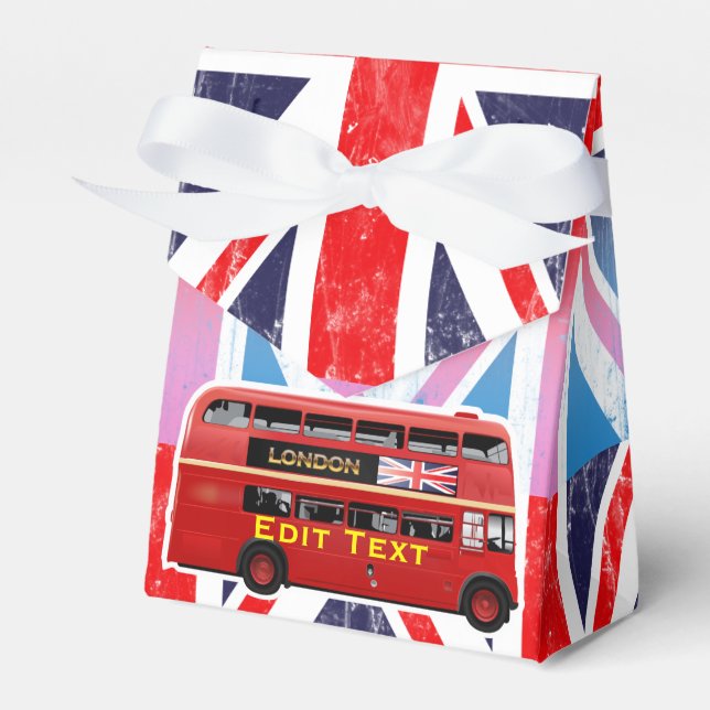 The London Red Bus Favour Box (Front Side)