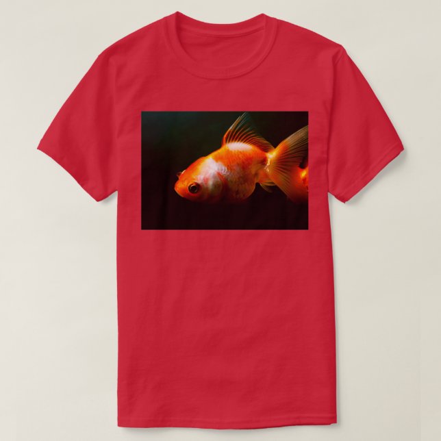 The lone Goldfish in the glass aquarium T-Shirt (Design Front)