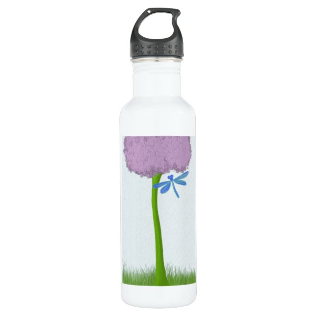 The Lone Hydrangea 710 Ml Water Bottle (Front)
