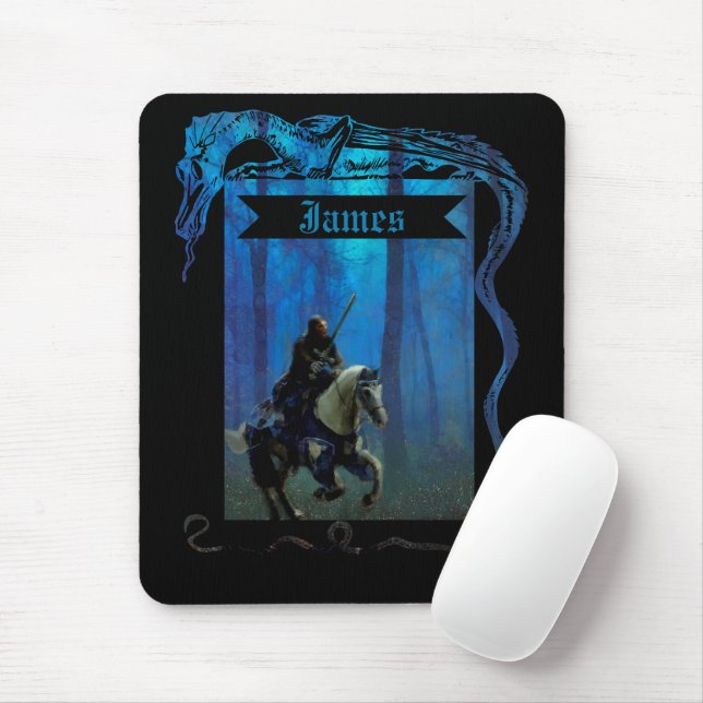 The Lone Knight: A Journey Through the Mist Mouse Mat (With Mouse)
