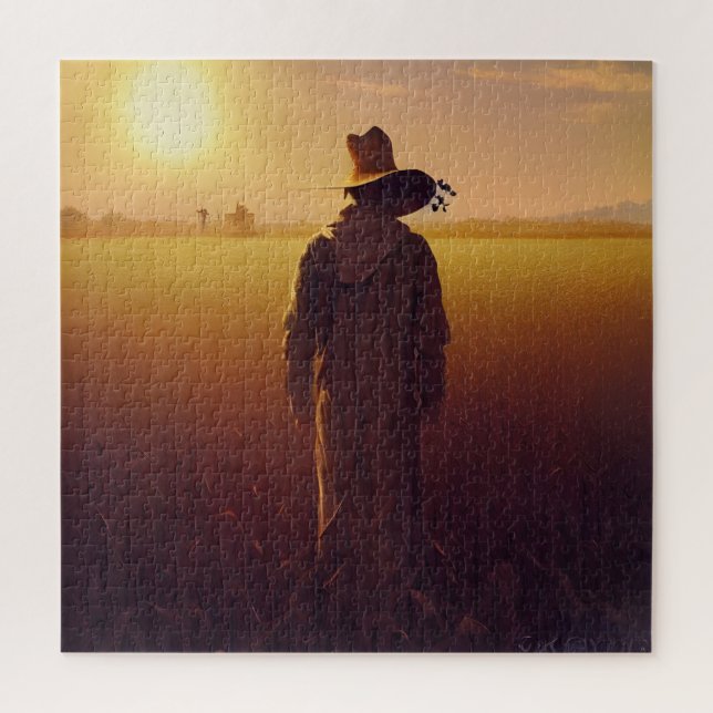 The Lone Scarecrow   Jigsaw Puzzle (Vertical)