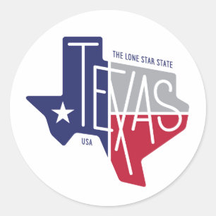 The Lone Star State Classic Round Sticker
