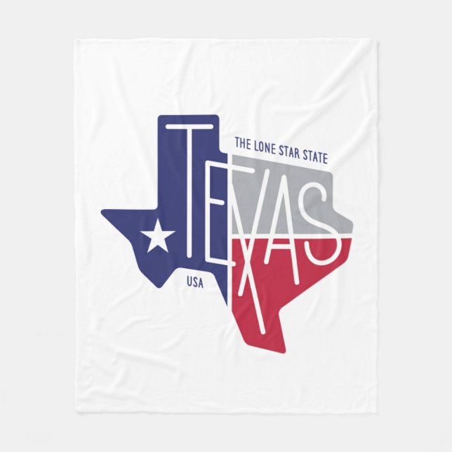 The Lone Star State Fleece Blanket (Front)
